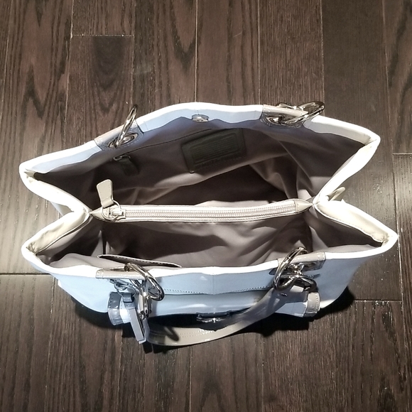 Coach Bag Grey Leather AUTHENTIC - Picture 3 of 4